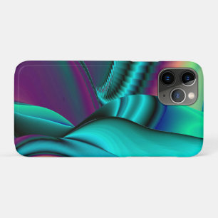 Futuristic Abstract 3D Metallic Rainbow Art iPhone 11 Pro Case