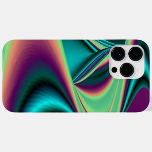 Futuristic Abstract 3D Metallic Rainbow Art Case-Mate iPhone 14 Pro Max Case