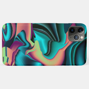 Futuristic Abstract 3D Metallic Rainbow Art iPhone 11 Pro Max Case