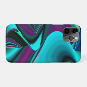 Futuristic Abstract 3D Metallic Rainbow Art iPhone 11 Pro Case