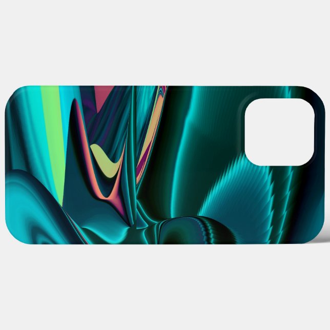Futuristic Abstract 3D Metallic Rainbow Art Case-Mate iPhone Case (Back (Horizontal))
