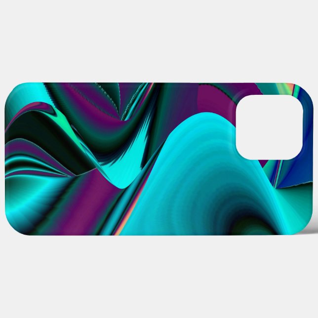 Futuristic Abstract 3D Metallic Rainbow Art Case-Mate iPhone Case (Back (Horizontal))