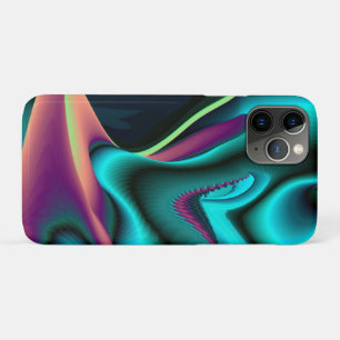 Futuristic Abstract 3D Metallic Rainbow Art iPhone 11 Pro Case