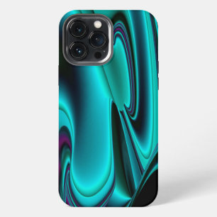Futuristic Abstract 3D Metallic Rainbow Art iPhone 13 Pro Max Case