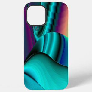 Futuristic Abstract 3D Metallic Rainbow Art iPhone 12 Pro Max Case