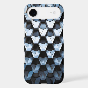 Futuristic Abstract Blue Geometric Metallic