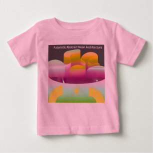 Futuristic Abstract Neon Architecture Baby T-Shirt