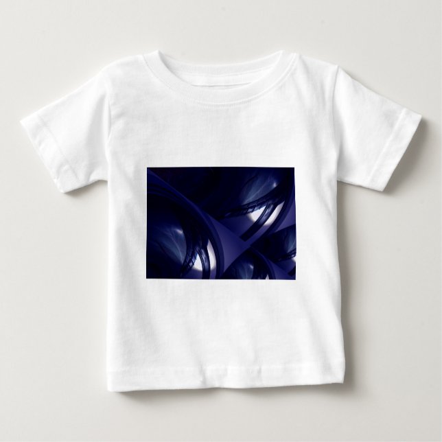 Futuristic Abstract Rippling Fantasy Abstract Baby T-Shirt (Front)