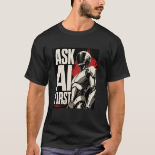 Futuristic AI Robot Humanoid Tech Design T-Shirt