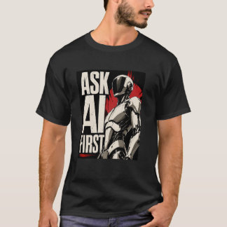 Futuristic AI Robot Humanoid Tech Design T-Shirt