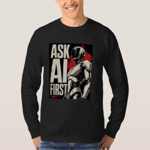 Futuristic AI Robot Humanoid Tech Design T-Shirt