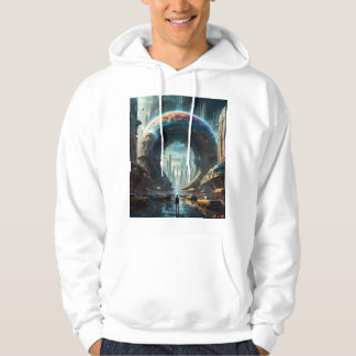 Futuristic Alien Planet Portal with Magic Gate Hoodie
