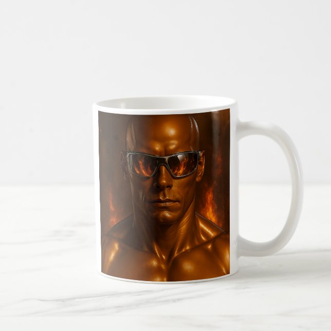 Futuristic android design coffee mug (Right)