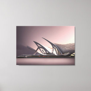 Futuristic Architecture Canvas Print
