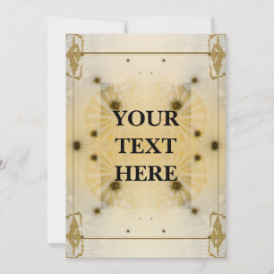 Futuristic Art Deco Invitation