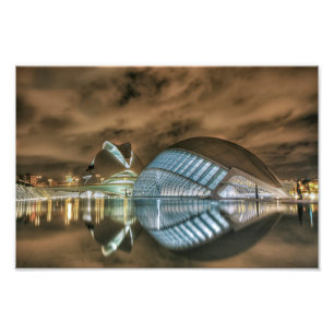 Futuristic buildings in Valencia, Spain Photo Print