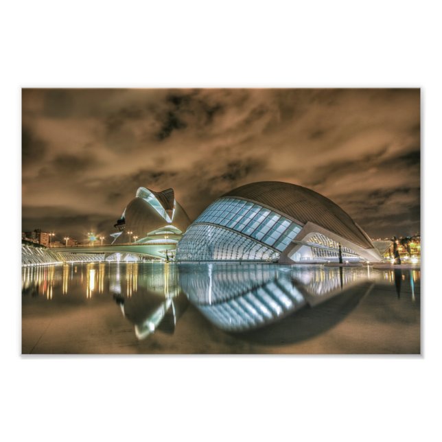 Futuristic buildings in Valencia, Spain Photo Print (Front)