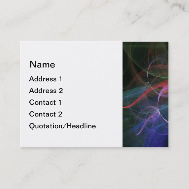 Futuristic Business Card (Front)
