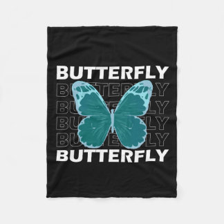 futuristic-butterfly-illustration-t-shirt-design-v fleece blanket