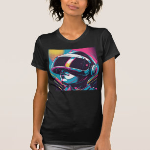 Futuristic character portrait wearing VR headset T-Shirt