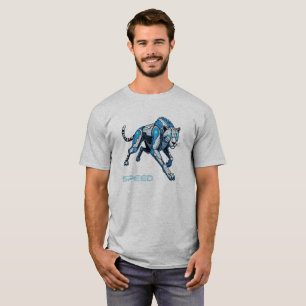 Futuristic Cheetah Graphic for T-Shirts