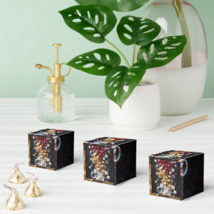 Futuristic Christmas Mosaic Column 3D Favour Box