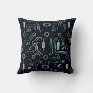 Futuristic Circuitry Cushion