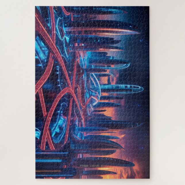 Futuristic City  Jigsaw Puzzle (Vertical)