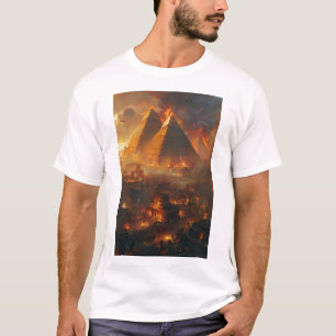 Futuristic City Oil Painting T-Shirt