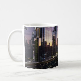 Futuristic Cityscape Artwork Coffee Mug