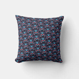 Futuristic Cyber Cat Cushion