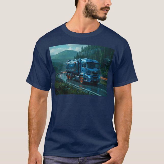 Futuristic Cyber Truck from 2077 T-Shirt (Front)