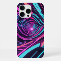 Futuristic Cyberpunk Art with Neon Lights Design