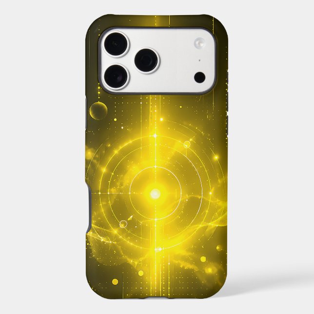 Futuristic Cyberpunk Gold HUD Sci-Fi Tech (Back)