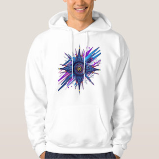 Futuristic Cyberpunk Sci-Fi Graphic Hoodie - Moder