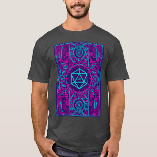 Futuristic Cyberpunk Tabletop RPG D20 Dice T-Shirt