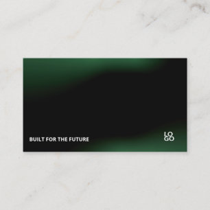 Futuristic Dark Tech Startup Business Card