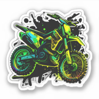 Futuristic Dirt Bike ,Neon Motocross Off Road Bike