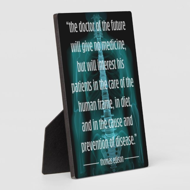 Futuristic Doctor of Future Chiropractic Plaque (Side)