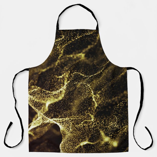 Futuristic Dots Wave: Dynamic Background. Apron (Front)