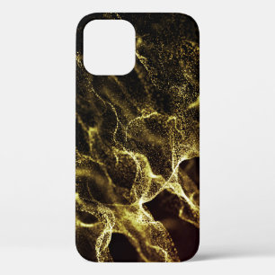 Futuristic Dots Wave: Dynamic Background. iPhone 12 Case