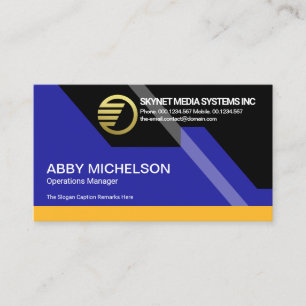 Futuristic Dynamic Colourful Stunning Webmaster  Business Card