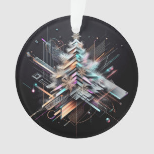 Futuristic Elegance Christmas Ornament