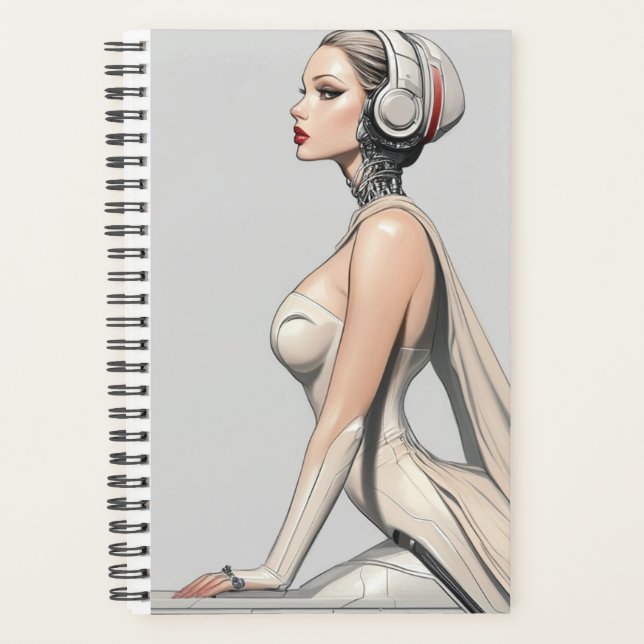 “Futuristic Elegance” in Women’s Fashion and Style Planner (Front)