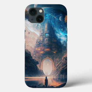 Futuristic Fantasy Castle Landscape Case-Mate iPho iPhone 13 Case