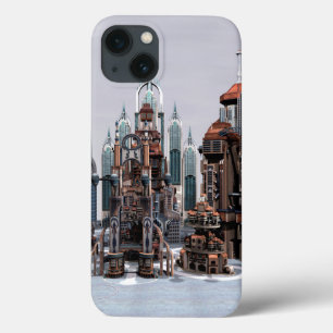 Futuristic Fantasy City Sci Fi Skyline Art iPhone 13 Case