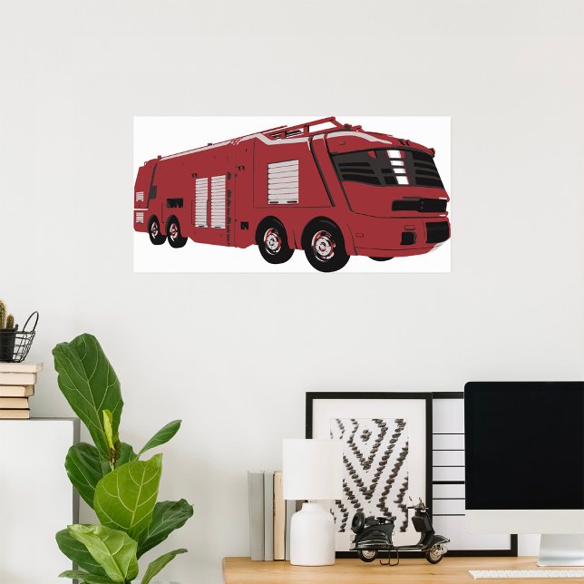 Futuristic Fire Truck Poster (Creator Uploaded)