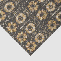 Futuristic floral pattern design