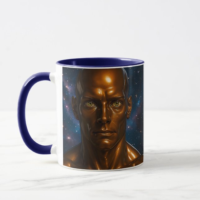 Futuristic galaxy android mug (Left)