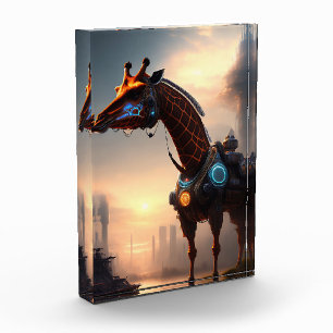 Futuristic Giraffe Robot,  Photo Block
